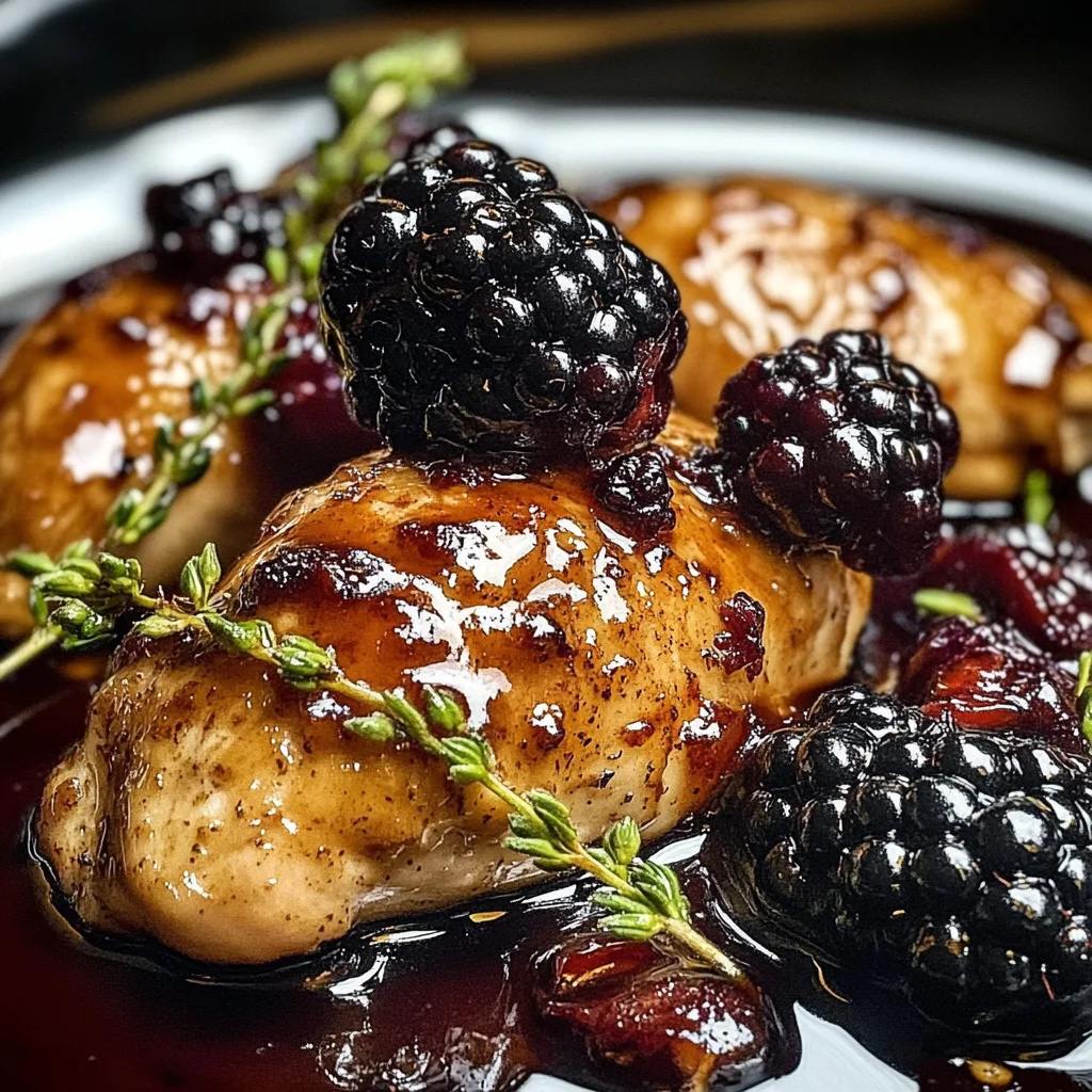 Bourbon Blackberry Chicken