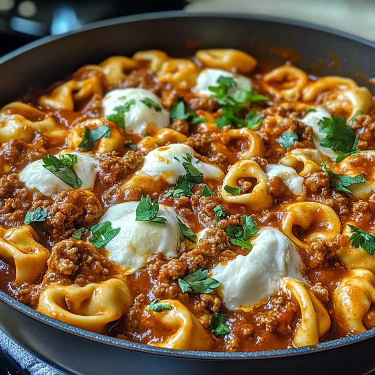 Cheesy Beef Enchilada Tortellini