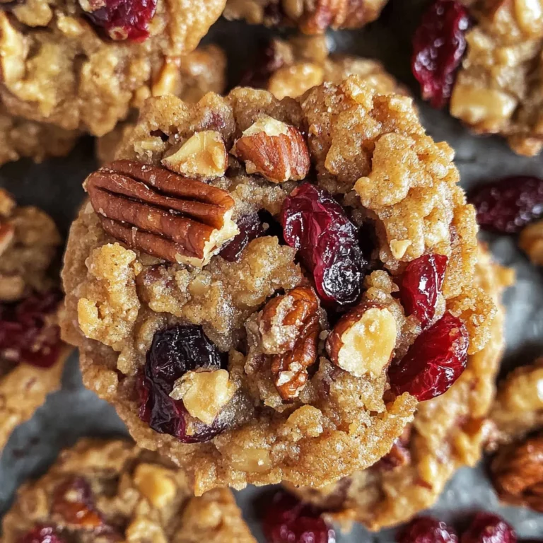 No-Bake Cranberry Pecan Praline Cookies