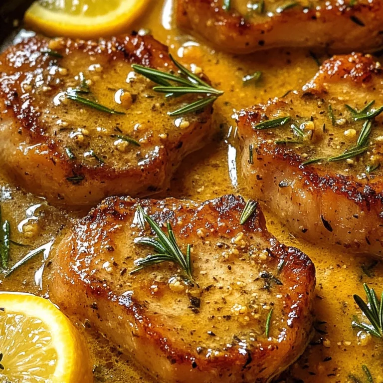 Rosemary Garlic Butter Pork Chops