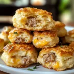 Sausage and Cream Cheese Biscuit Bites