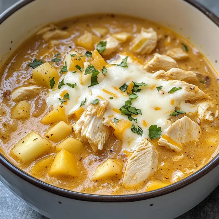 White Cheddar & Apple Chicken Chili