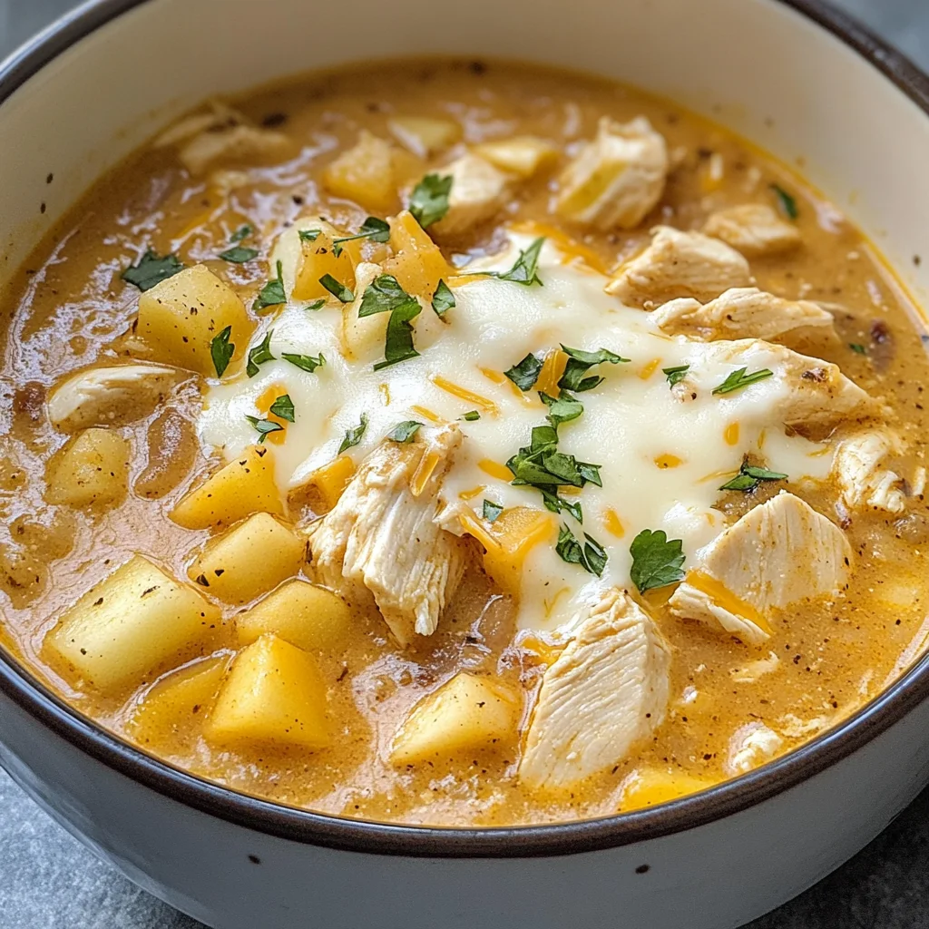 White Cheddar & Apple Chicken Chili