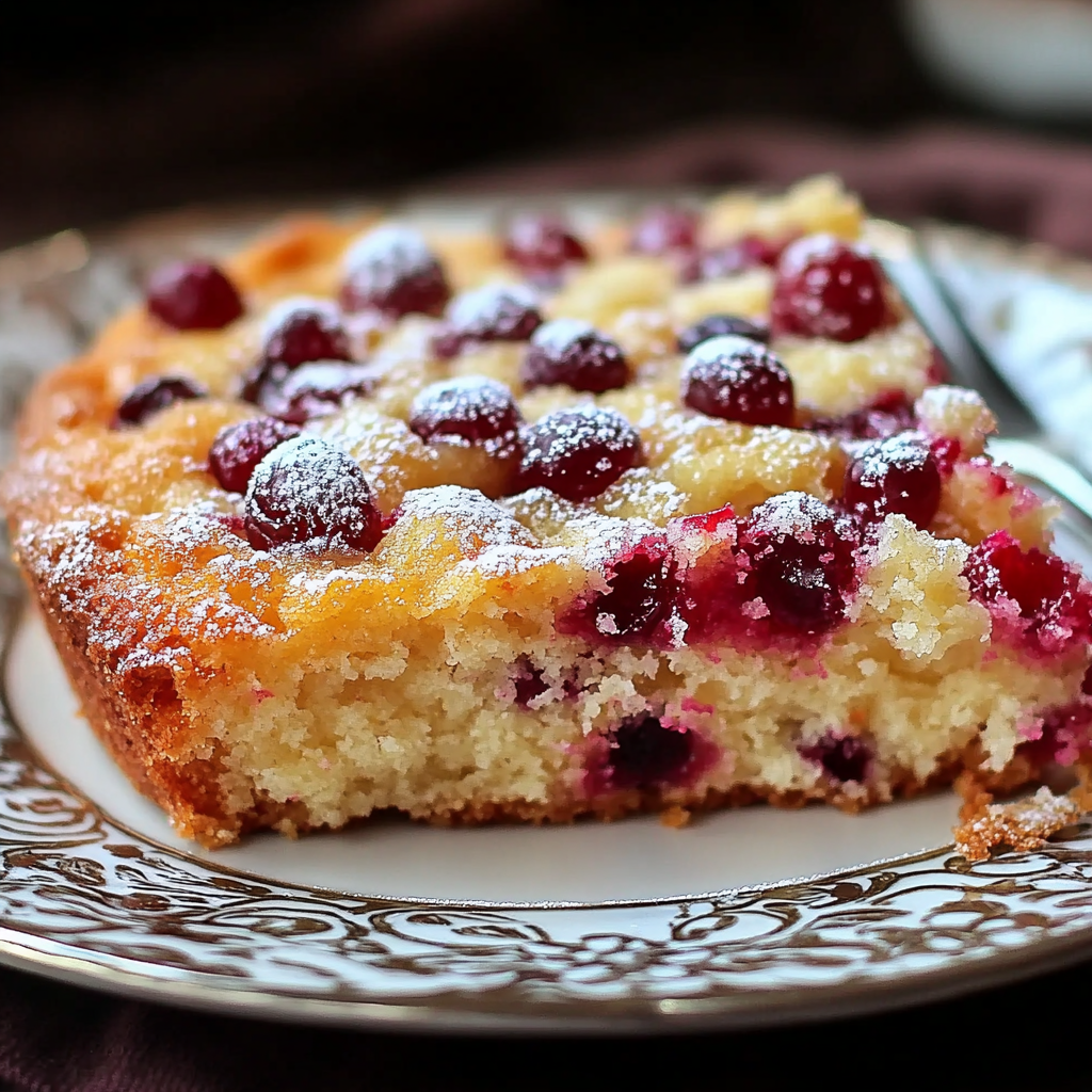 Cranberry Orange Breakfast Cake Recipe