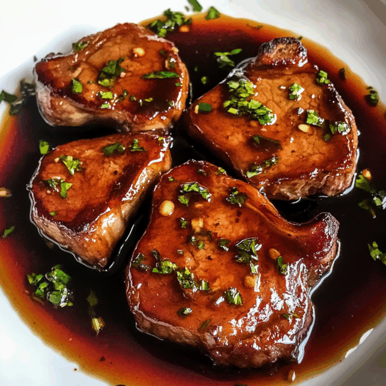 Maple Glazed beef Chops