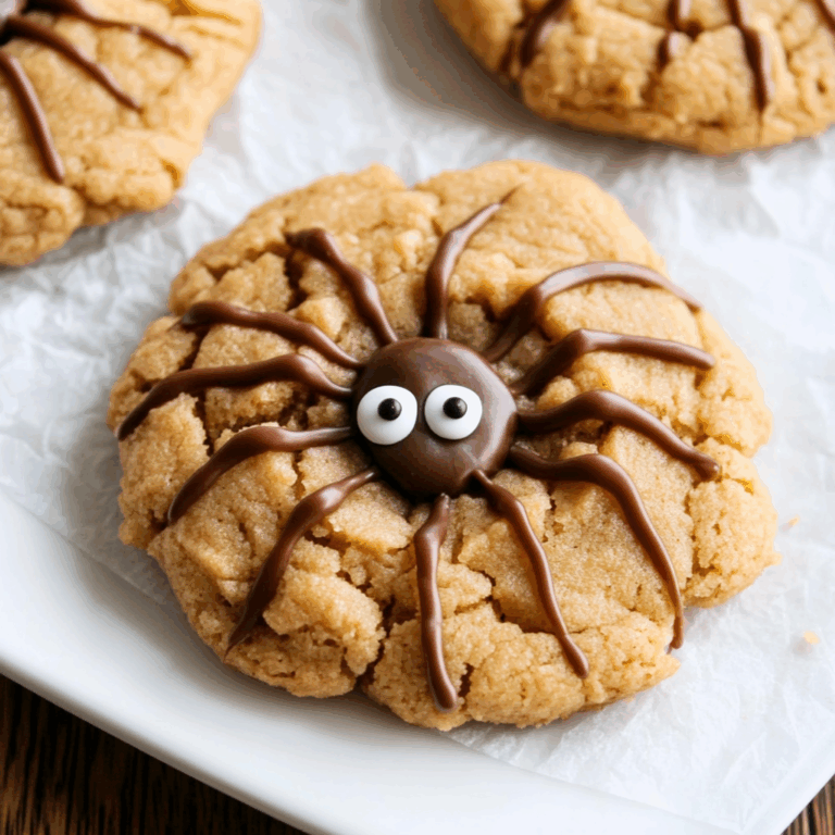 Peanut Butter Spider Cookies