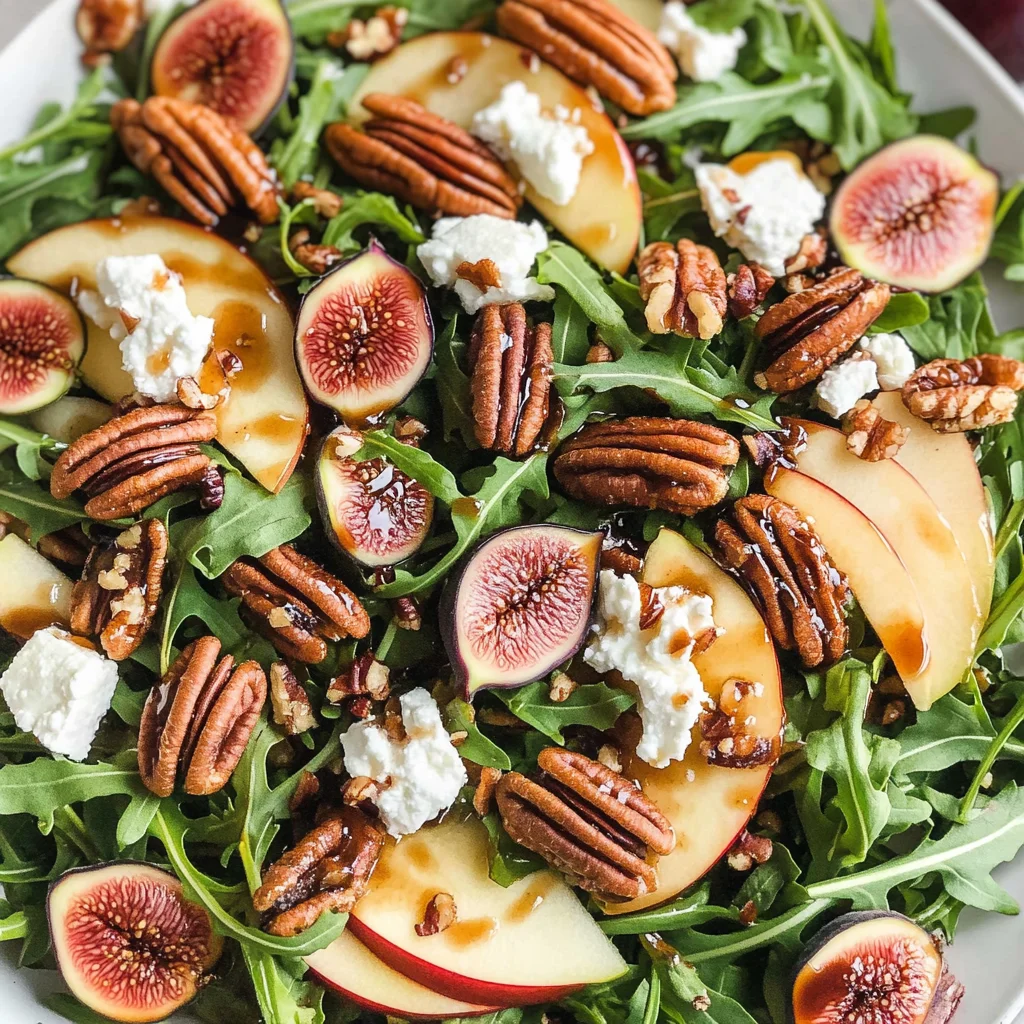 Apple Arugula Salad With Maple Pecans