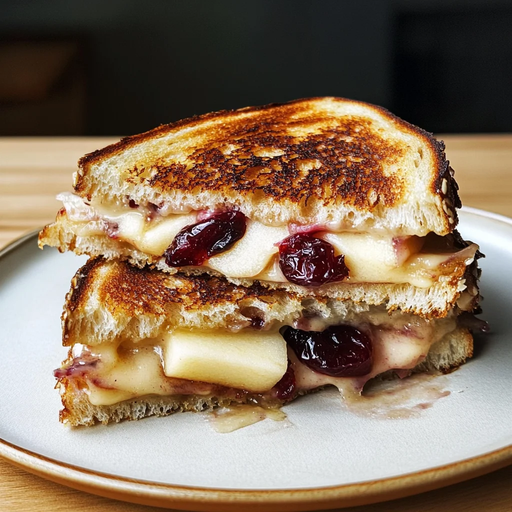 Apple and Cranberry Grilled Cheese