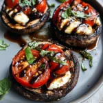 Caprese Stuffed Portobello Mushrooms