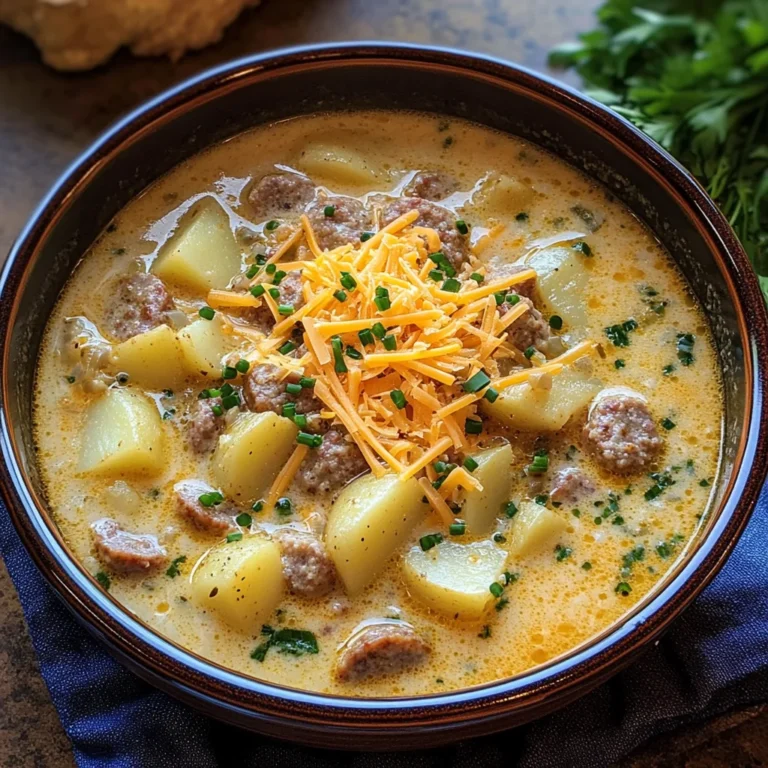 Classic Pork Sausage Potato Soup