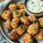 Crispy Fried Mushrooms with Cool Ranch Dip