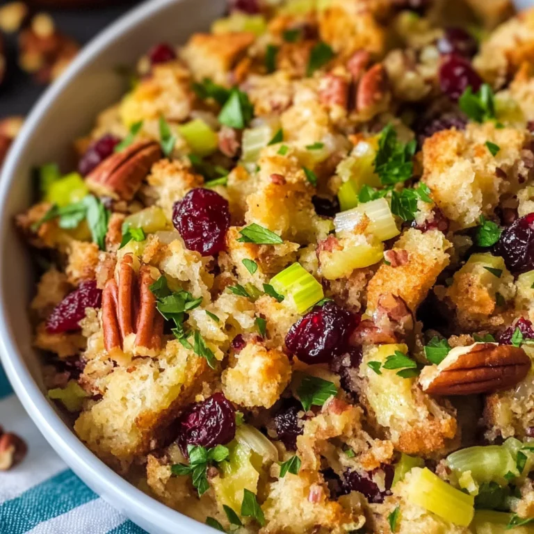 Crock Pot Cranberry Pecan Stuffing