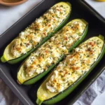 Feta Cheese Stuffed Zucchini