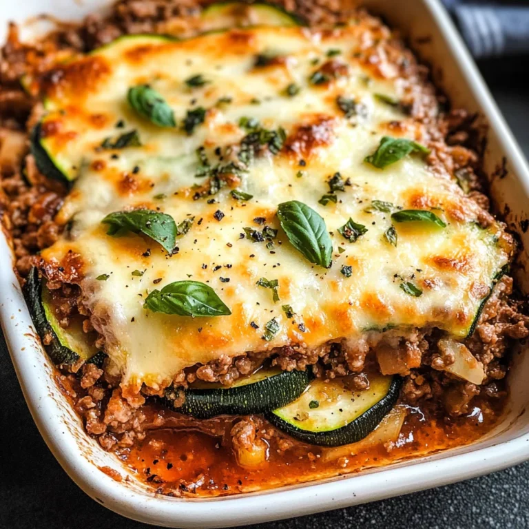 Ground Beef Zucchini Casserole