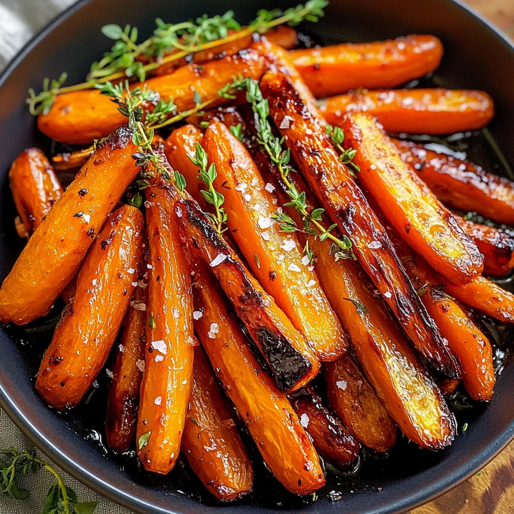 Honey Balsamic Roasted Carrots
