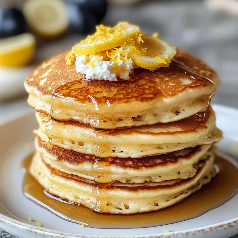 Lemon Ricotta Pancakes : Light, Fluffy, and Perfect