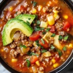 Mexican Beef and Rice Soup