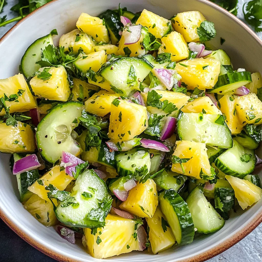 Pineapple Cucumber Salad