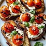 Ricotta Bruschetta with Roasted Tomatoes