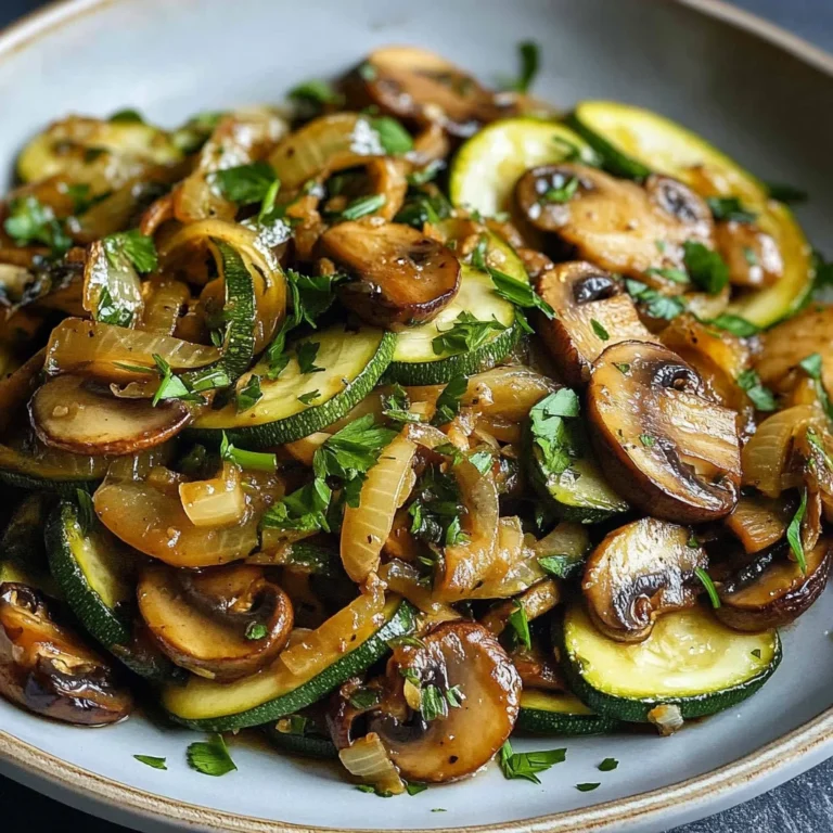 Sauteed Zucchini Mushrooms And Onions