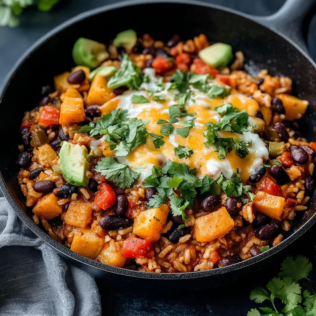 Southwest Black Bean Skillet Recipe