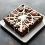 Spider Web Brownies