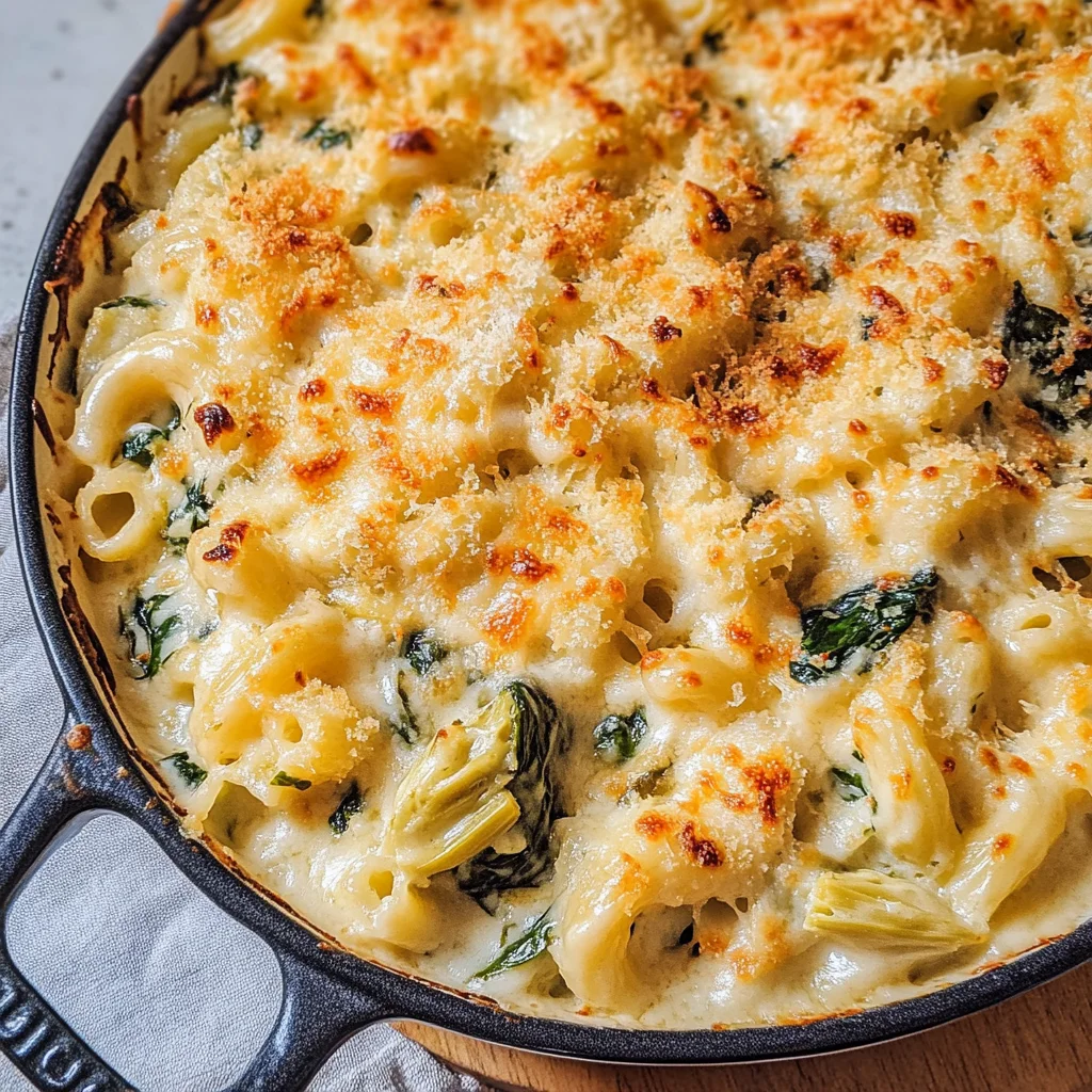 Spinach Artichoke Mac and Cheese