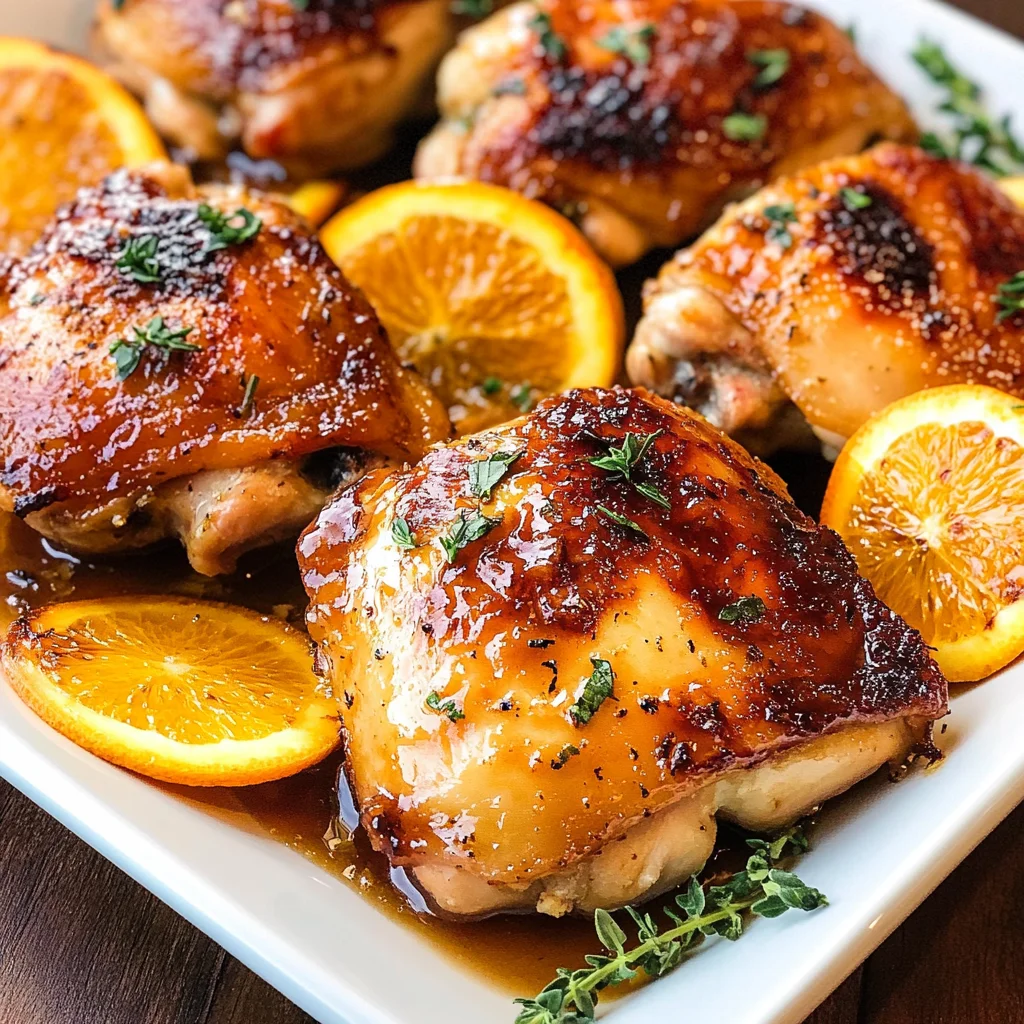 Sweet and Savory Roasted Orange Chicken