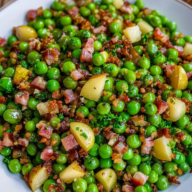 Thanksgiving Peas (with Pear and Pancetta)