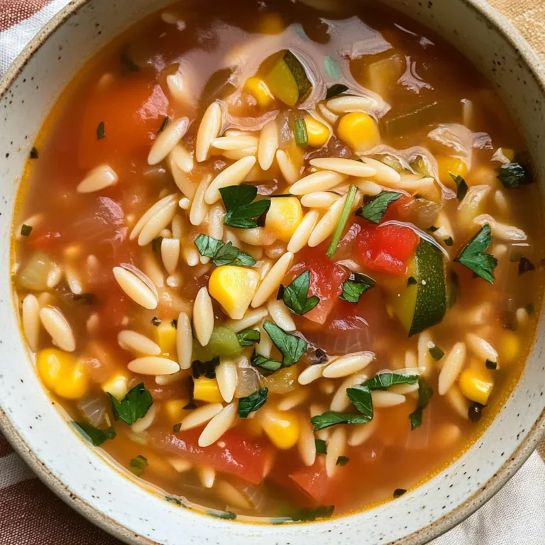 Vegetable Orzo Soup