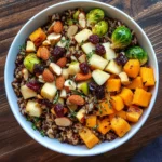 Wild Rice Harvest Bowls with Fig Balsamic Vinaigrette