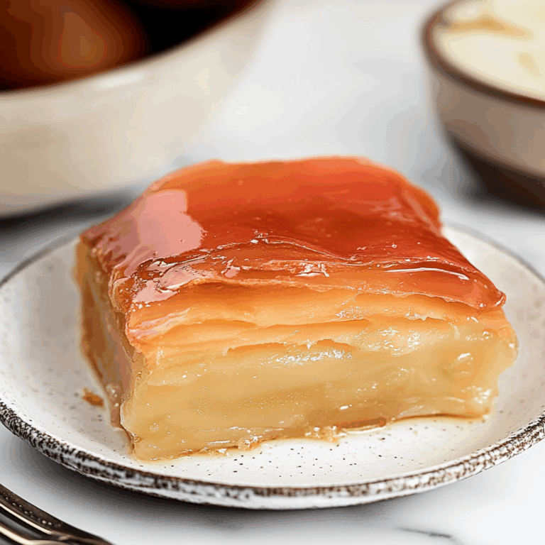 Apple Mille Feuille with Vanilla Custard (gluten-free)