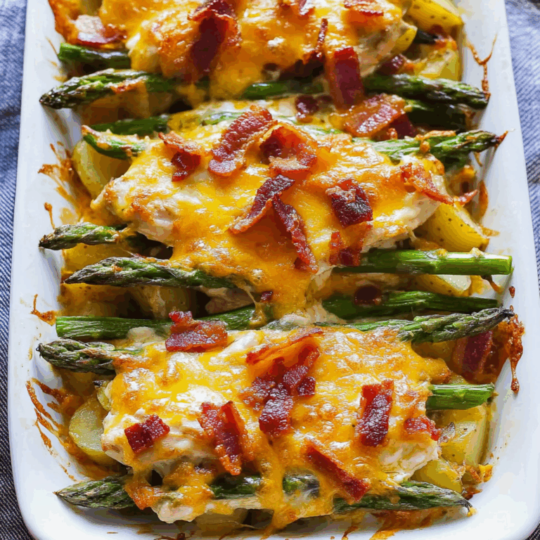 Asparagus & Bacon Chicken Potato Casserole
