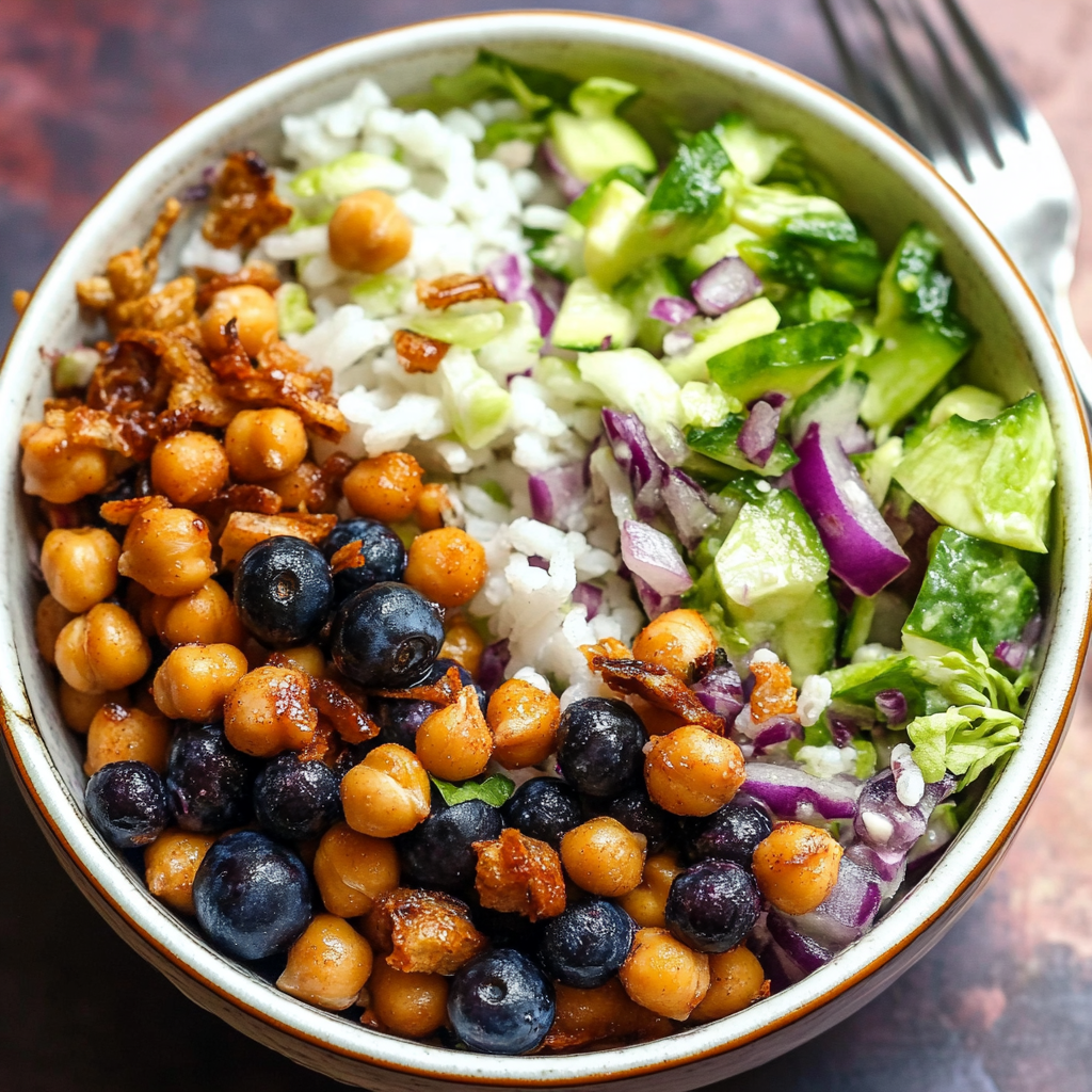 Chickpea Blueberry Salad