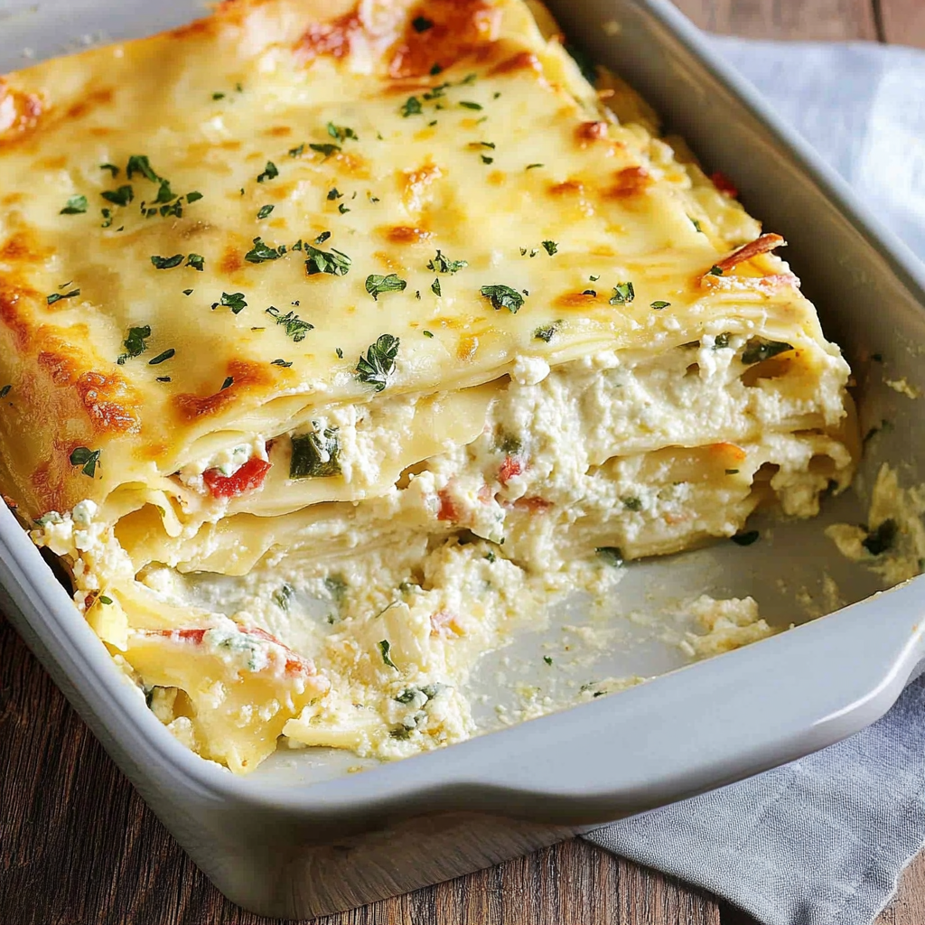 Creamy White Lasagna Delight