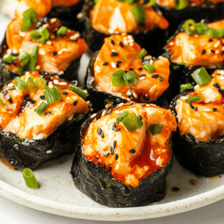 Easy Baked Salmon Sushi Cups (Viral Recipe)