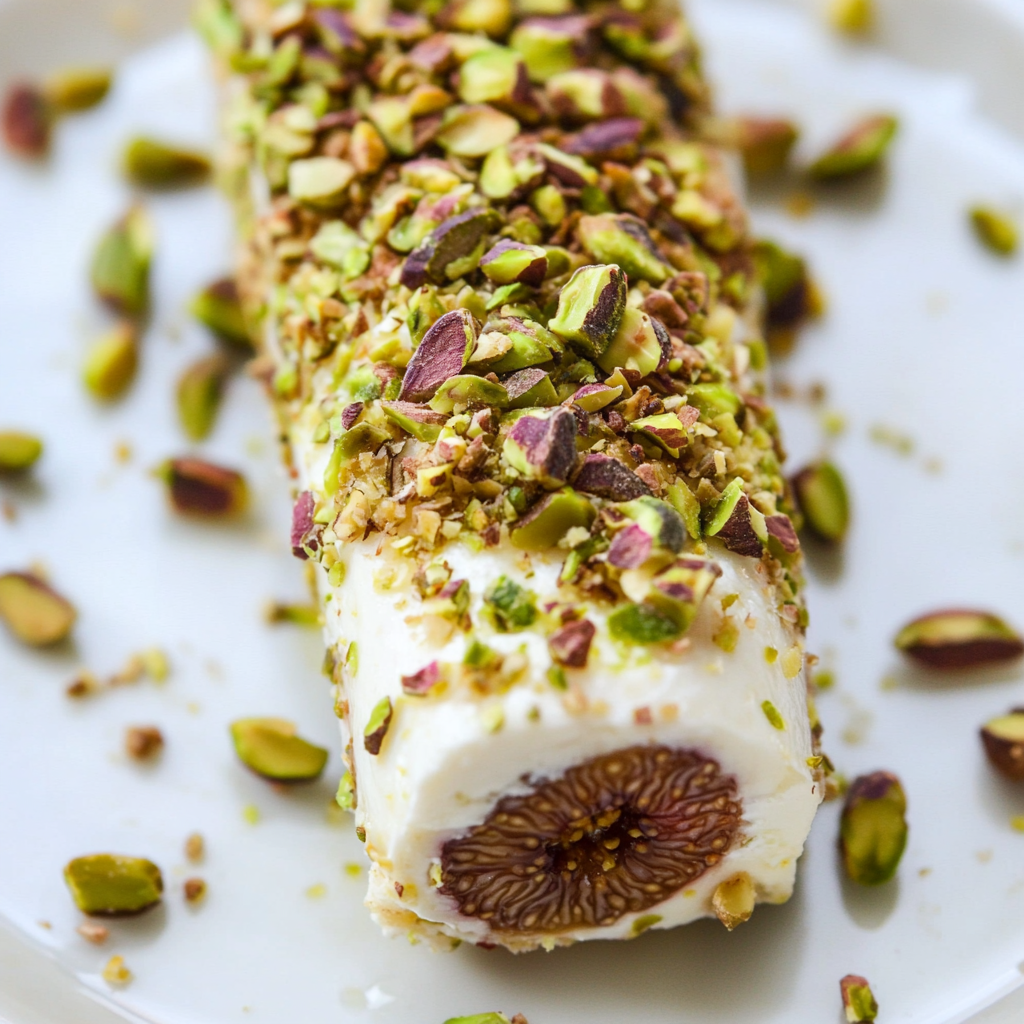 Honey Fig Pistachio Goat Cheese Appetizer