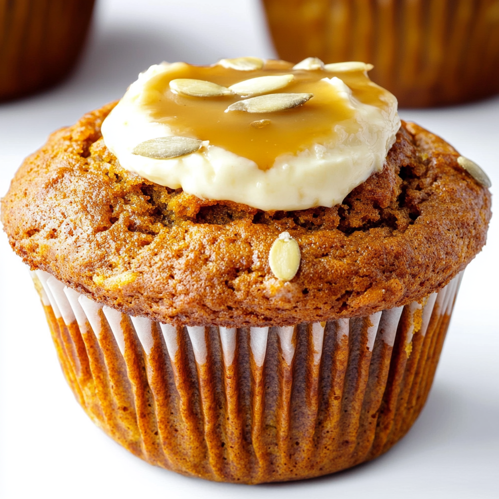 Pumpkin Muffins with Maple Cream Cheese Filling