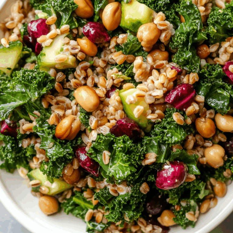 Winter Farro & Kale Salad