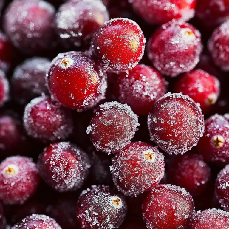 3 Ingredients Sparkling Sugared Cranberries