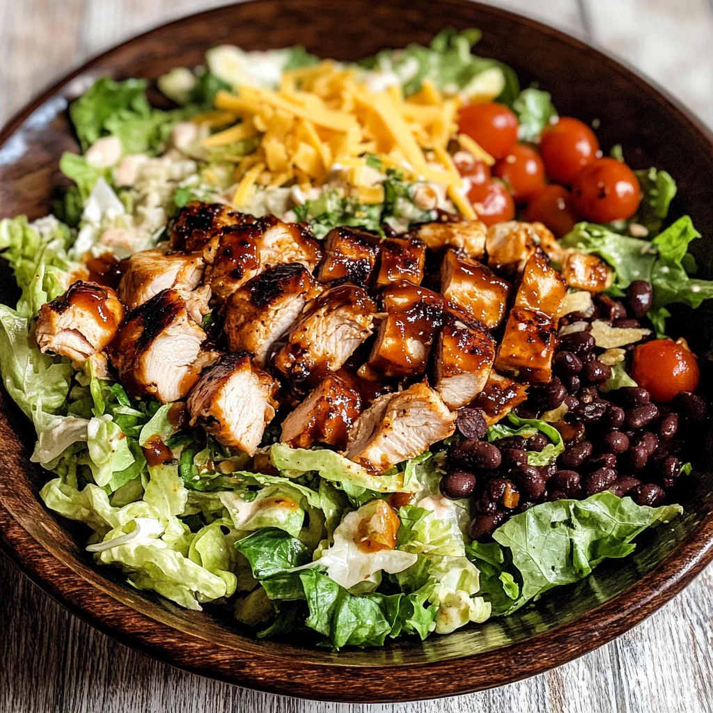 BBQ Chicken Chopped Salad with Cilantro Ranch