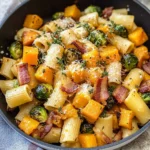 Bacon Brussels Sprouts Butternut Squash Pasta