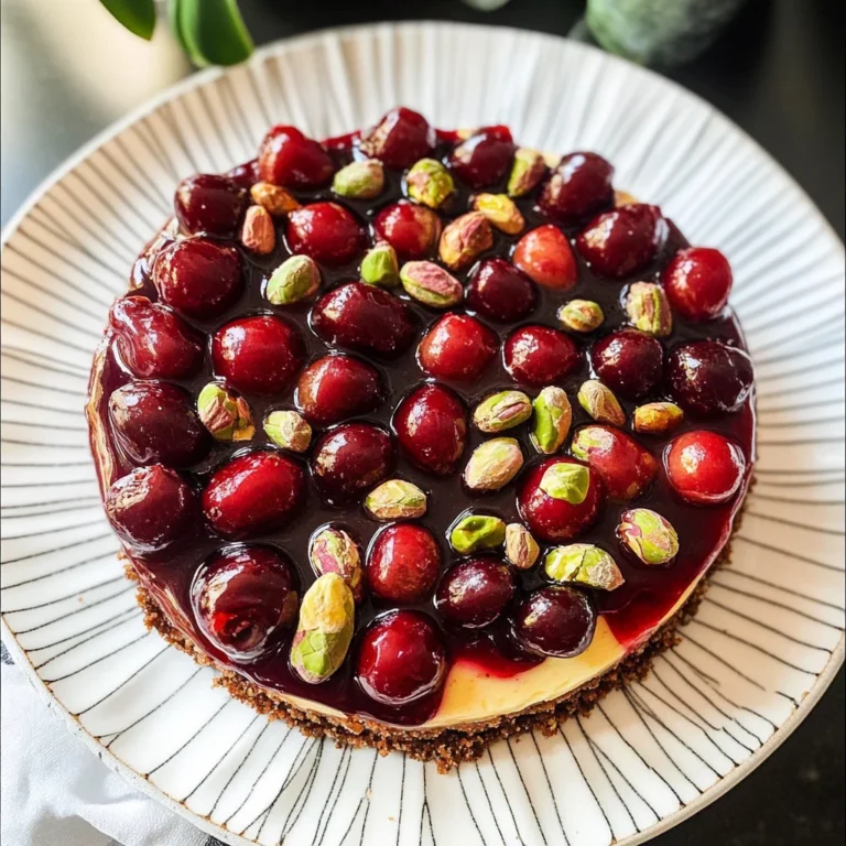 Cherry Pistachio Cheesecake – A Luscious Dessert Recipe