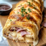 Chicken Cordon Bleu Stromboli