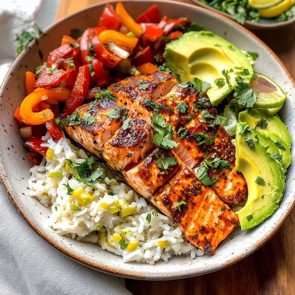 Chili Lime Salmon Bowls