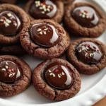 Chocolate Thumbprint Cookies