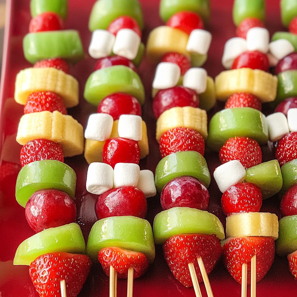 Christmas Fruit Kabobs Recipe