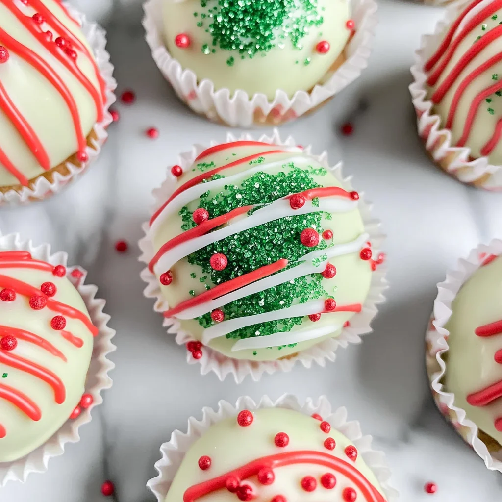 Christmas Tree Cake Truffles with Little Debbies cakes