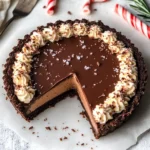 Dark Chocolate Peppermint Mousse Tart