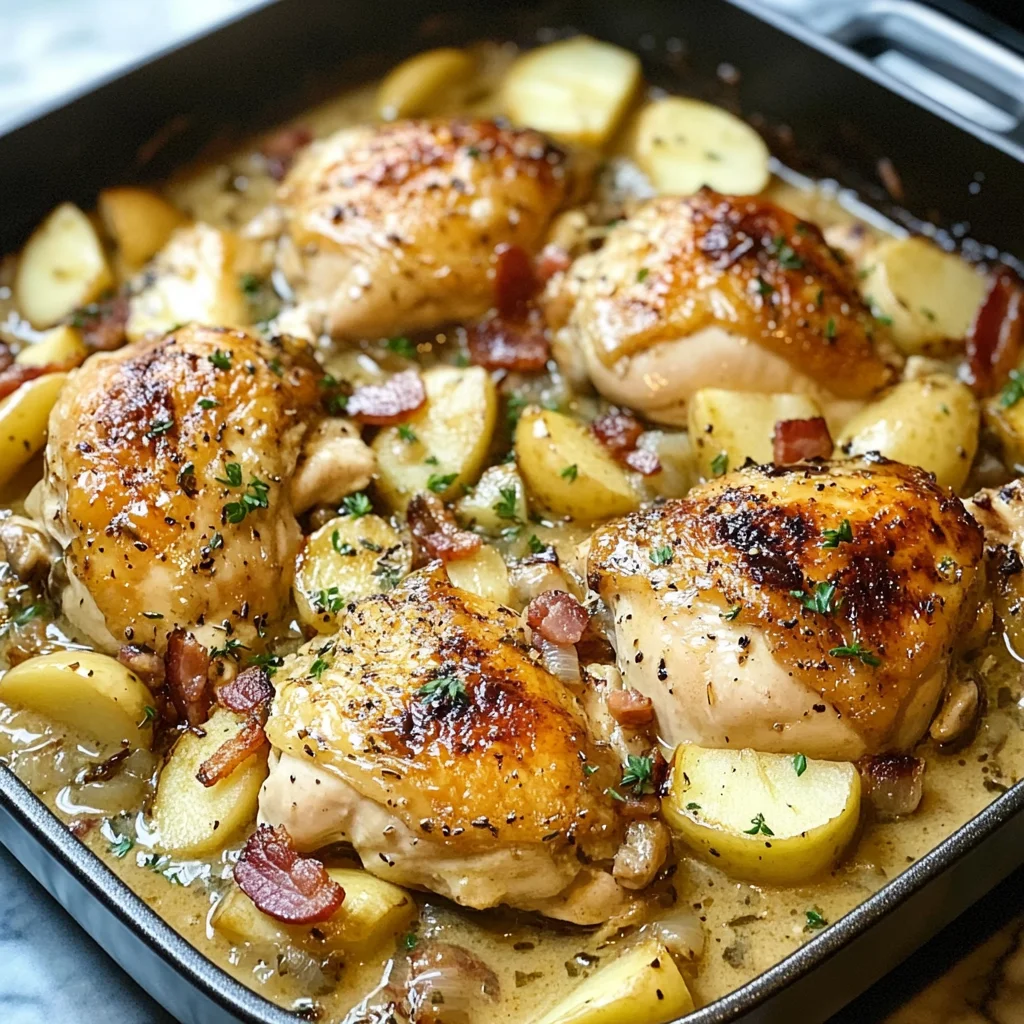 French Chicken Casserole a la Normande